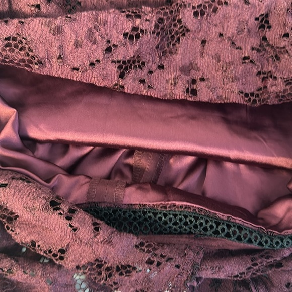 Alexis lace Evie Gothic Style Dress burgundy size medium. - Picture 11 of 13